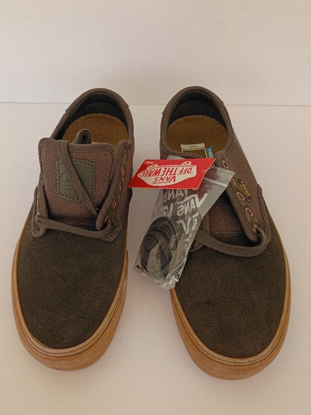 Vans Chima Ferguson Pro Sneakers Skater Brownish Gray Rubber Sole Size 8.5 New